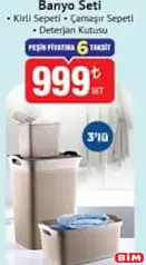 BANYO SETİ 3'LÜ fiyat ve kampanya bilgisi